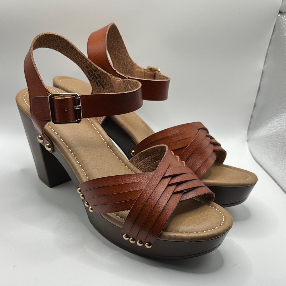 Brown Strappy Women's Sandals size 11